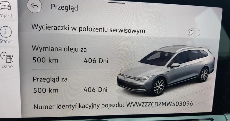 Volkswagen Golf cena 64700 przebieg: 204789, rok produkcji 2020 z Polanów małe 232